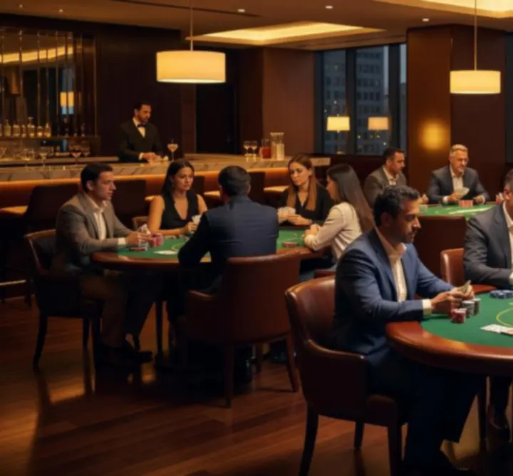 Nowoczesny Poker Lounge GG-299-783 LIMITED z profesjonalnymi stołami